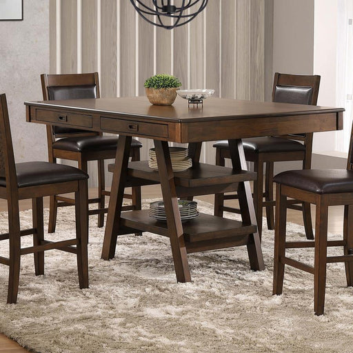 Dewey - Rectangular Counter Height Dining Table - Walnut - Premium Counter Tables from CoasterEssence - Just $639! Shop now at Furniture Wholesale Plus  We are the best furniture store in Nashville, Hendersonville, Goodlettsville, Madison, Antioch, Mount Juliet, Lebanon, Gallatin, Springfield, Murfreesboro, Franklin, Brentwood
