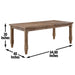 Riverdale - Dining Set With Taped Legs Table – 5 Piece Dining Room Sets by Steve Silver Furniture at Furniture Wholesale Plus , Nashville furniture store