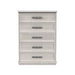 Avalanche - 5-Drawer Chest - Antique White – Accent Chests by Elements International at Furniture Wholesale Plus , Nashville furniture store