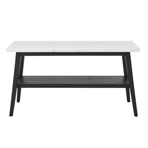 Vida - Marble Top Sofa Table - Black / White – Sofa Tables by Steve Silver Furniture at Furniture Wholesale Plus , Nashville furniture store