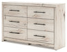 Lawroy - Six Drawer Dresser - Light Natural – Dressers by Benchcraft® at Furniture Wholesale Plus , Nashville furniture store