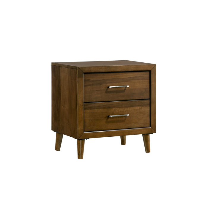 Malibu - 2-Drawer Nightstand - Walnut – Accent Nightstands by Elements International at Furniture Wholesale Plus , Nashville furniture store
