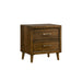 Malibu - 2-Drawer Nightstand - Walnut – Accent Nightstands by Elements International at Furniture Wholesale Plus , Nashville furniture store