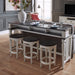Allyson Park - 4 Piece Dining Room Set - Wirebrushed White / Charcoal – 4 Piece Dining Room Sets by Liberty Furniture at Furniture Wholesale Plus , Nashville furniture store