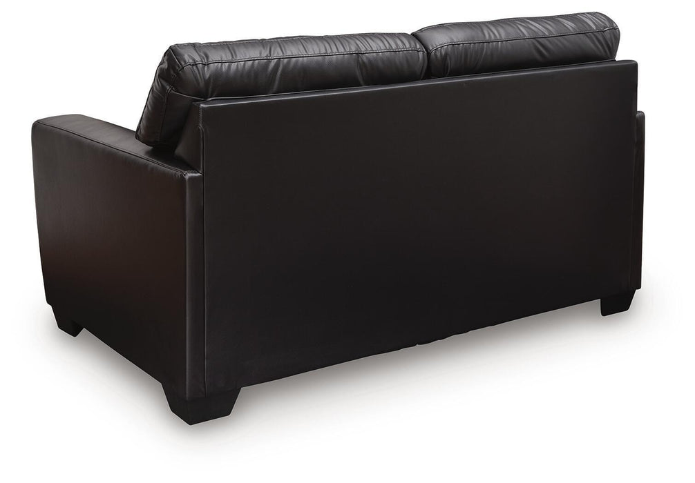 Glennbre - Loveseat - Midnight – Stationary Loveseats by Signature Design by Ashley® at Furniture Wholesale Plus , Nashville furniture store