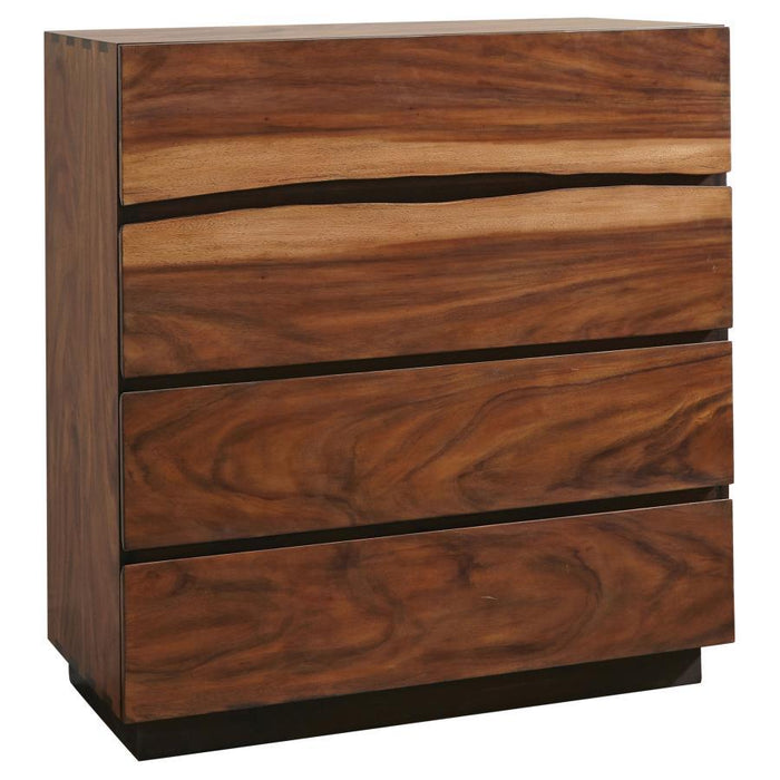 Winslow - 4-Drawer Bedroom Chest - Smokey Walnut – Accent Chests by CoasterElevations at Furniture Wholesale Plus , Nashville furniture store