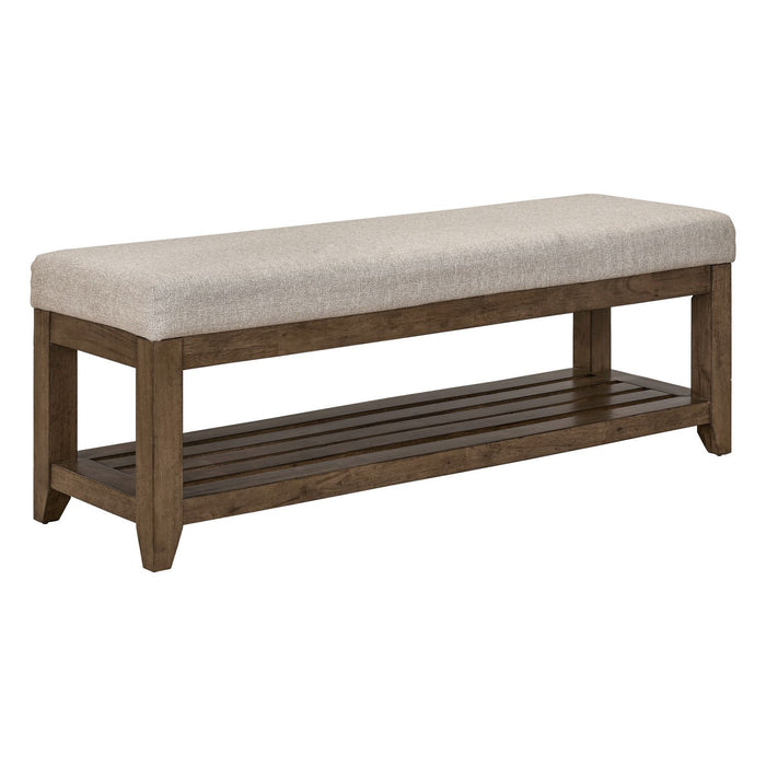 Shaker Lakes - Bed Bench - Harvest Brown – Bed Benches by Liberty Furniture at Furniture Wholesale Plus , Nashville furniture store