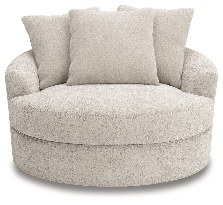 Cuddle Plush - Oversized Swivel Accent Chair - Arctic – Swivel Chairs by Signature Design by Ashley® at Furniture Wholesale Plus , Nashville furniture store