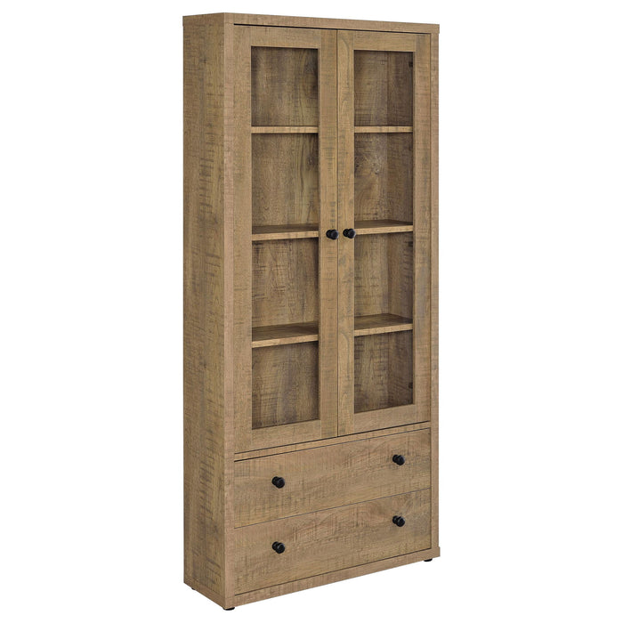 Hawthorne - 4-Shelf Glass Door Tall Cabinet With Drawers - Premium Display Cabinets from Coaster Fine Furniture - Just $389! Shop now at Furniture Wholesale Plus  We are the best furniture store in Nashville, Hendersonville, Goodlettsville, Madison, Antioch, Mount Juliet, Lebanon, Gallatin, Springfield, Murfreesboro, Franklin, Brentwood
