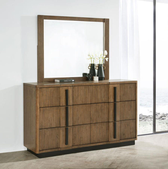 Terrace - 6-Drawer Dresser And Mirror - Ash Brown – Dresser & Mirror by Coaster Fine Furniture at Furniture Wholesale Plus , Nashville furniture store