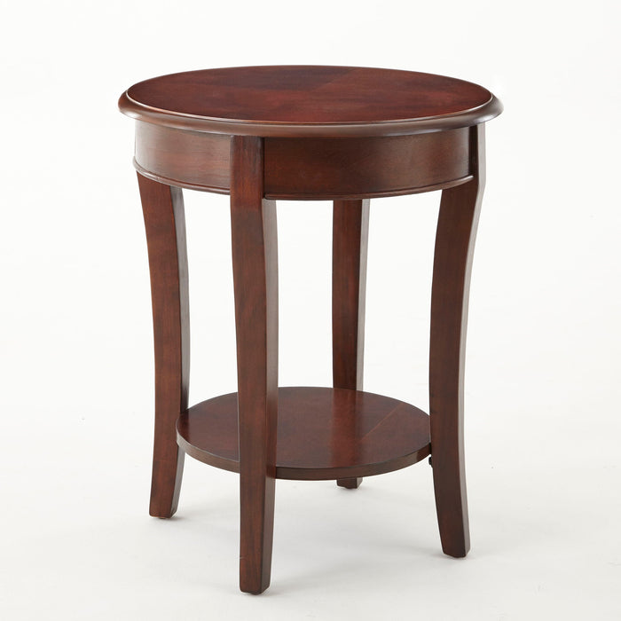 Troy - End Table 20" Round - Brown – End Tables by Steve Silver Furniture at Furniture Wholesale Plus , Nashville furniture store