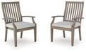 Rainier Ranch - Arm Chair With Cushion (Set of 2) - Brown / Beige – Chair Sets by Signature Design by Ashley® at Furniture Wholesale Plus , Nashville furniture store