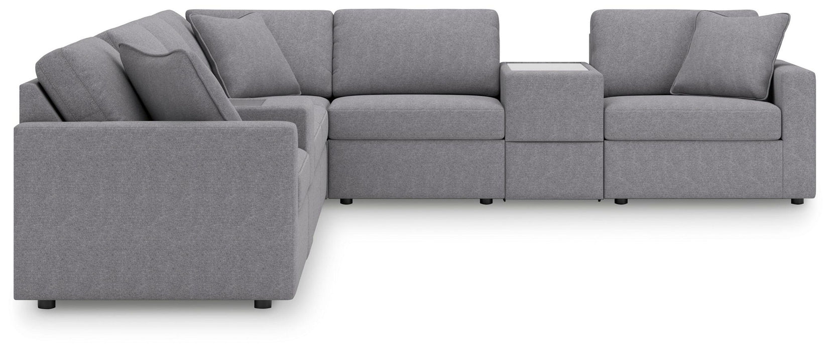 Modmax - Sectional - Granite – Stationary Sectionals by Signature Design by Ashley® at Furniture Wholesale Plus , Nashville furniture store