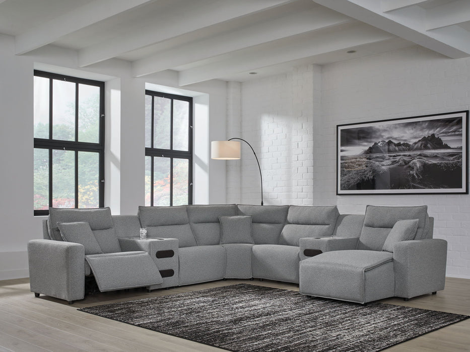 ModMax II - Salt And Pepper - Reclining Sectional – Reclining Sectionals by Signature Design by Ashley® at Furniture Wholesale Plus , Nashville furniture store
