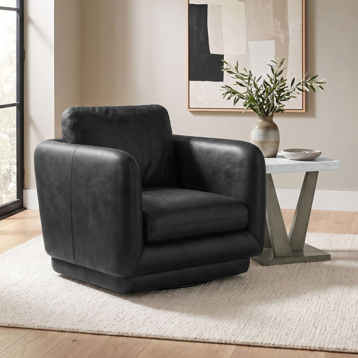 Winger - Swivel Chair - Simba Black – Swivel Chairs by Elements International at Furniture Wholesale Plus , Nashville furniture store
