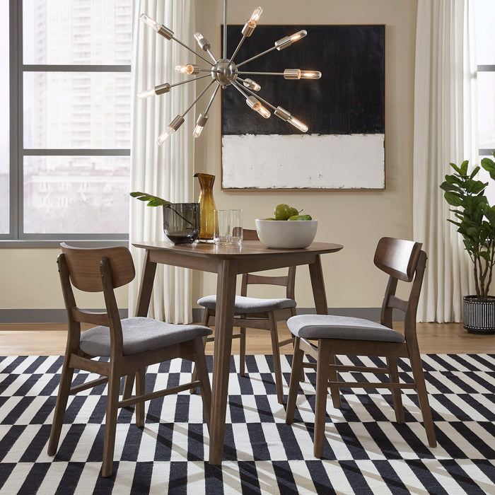 Space Savers - 4 Piece Triangle Table Set - Walnut – 4 Piece Dining Room Sets by Liberty Furniture at Furniture Wholesale Plus , Nashville furniture store