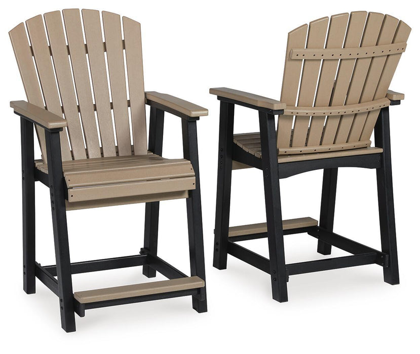 Fairen Trail - Barstool (Set of 2) - Black / Driftwood – Stool Sets by Signature Design by Ashley® at Furniture Wholesale Plus , Nashville furniture store