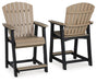 Fairen Trail - Barstool (Set of 2) - Black / Driftwood – Stool Sets by Signature Design by Ashley® at Furniture Wholesale Plus , Nashville furniture store