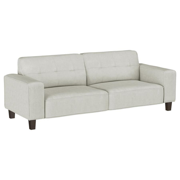 Deerhurst - Upholstered Tufted Track Arm Sofa Set - Premium Stationary Sofas & Loveseats from Coaster Fine Furniture - Just $1189! Shop now at Furniture Wholesale Plus  We are the best furniture store in Nashville, Hendersonville, Goodlettsville, Madison, Antioch, Mount Juliet, Lebanon, Gallatin, Springfield, Murfreesboro, Franklin, Brentwood