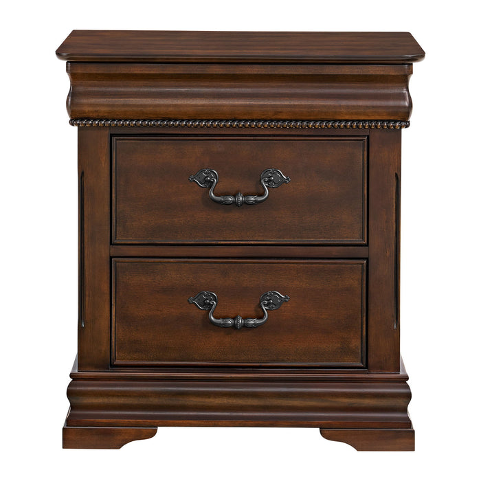 Northridge - 2-Drawer Nightstand - Cherry – Accent Nightstands by Elements International at Furniture Wholesale Plus , Nashville furniture store
