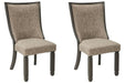 Tyler Creek - Dining UPH Side Chair (Set of 2) - Framed Back - Black / Grayish Brown – Chair Sets by Signature Design by Ashley® at Furniture Wholesale Plus , Nashville furniture store