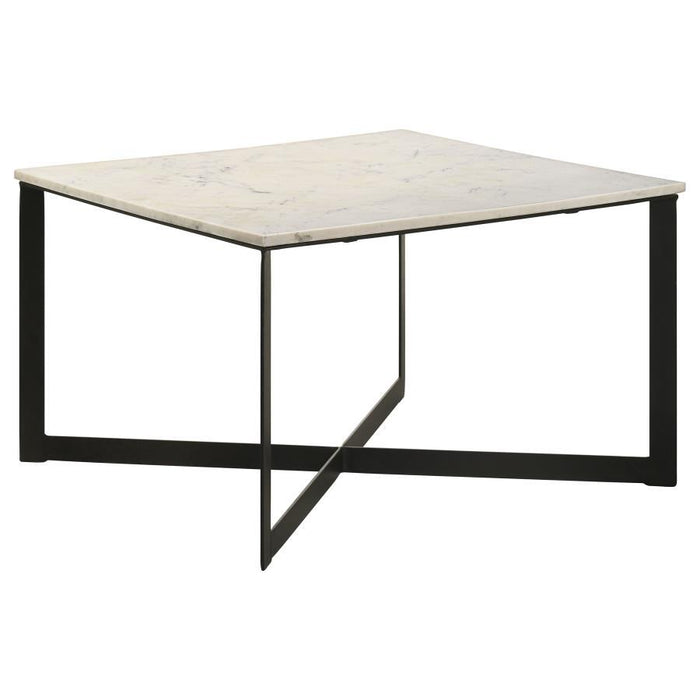Tobin - Square Marble Top Table – End Tables by Coaster Fine Furniture at Furniture Wholesale Plus , Nashville furniture store