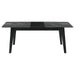 Crestmont - Extension Dining Table Faux Marble - Black – Dining Tables with Extensions by CoasterEssence at Furniture Wholesale Plus , Nashville furniture store