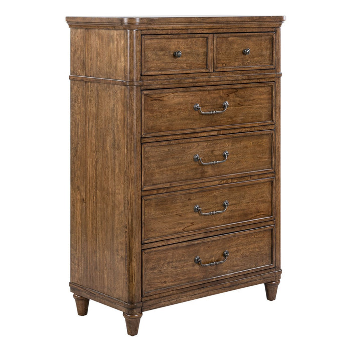 Harrison Heights - 5 Drawer Chest - Sienna – Accent Chests by Liberty Furniture at Furniture Wholesale Plus , Nashville furniture store
