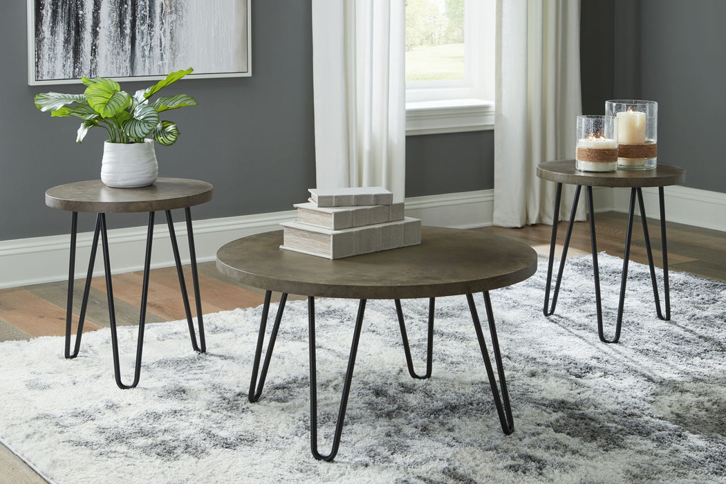 Hadasky - Occasional Table Set (Set of 3) - Brown / Beige – Table Sets by Signature Design by Ashley® at Furniture Wholesale Plus , Nashville furniture store