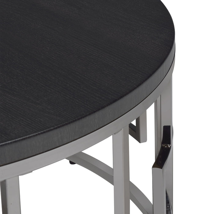 Ester - Round End Table - Chrome – End Tables by Elements International at Furniture Wholesale Plus , Nashville furniture store