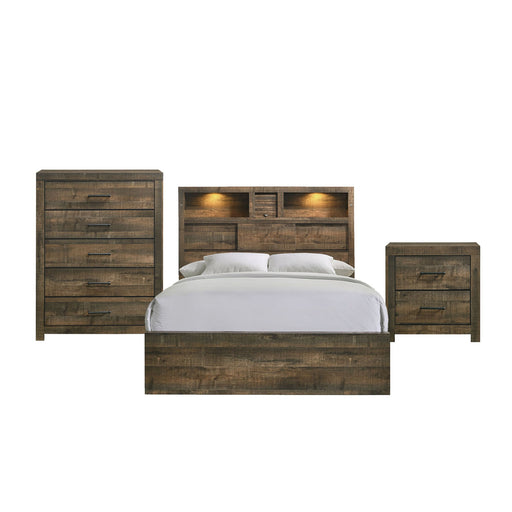 Bailey - Panel Bedroom Set With Bluetooth – 3 Piece Bedroom Sets by Elements International at Furniture Wholesale Plus , Nashville furniture store