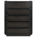 Leandro - 5-Drawer Bedroom Chest Of Drawers - Burnished Black – Accent Chests by Coaster Fine Furniture at Furniture Wholesale Plus , Nashville furniture store