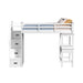 Hampton Kids - Loft Bed With Staircase And Desk With Speaker – Loft Beds by Elements International at Furniture Wholesale Plus , Nashville furniture store