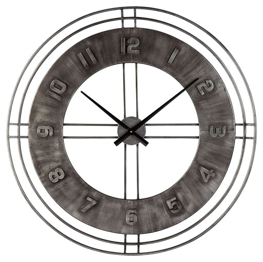 Ana Sofia - Antique Gray - Wall Clock - Premium Wall Clocks from Signature Design by Ashley® - Just $128! Shop now at Furniture Wholesale Plus  We are the best furniture store in Nashville, Hendersonville, Goodlettsville, Madison, Antioch, Mount Juliet, Lebanon, Gallatin, Springfield, Murfreesboro, Franklin, Brentwood