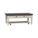 Allyson Park - Rectangular Cocktail Table - Wirebrushed White / Charcoal – Cocktail Tables by Liberty Furniture at Furniture Wholesale Plus , Nashville furniture store