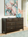 Vanmore - Dresser - Dark Brown – Dressers by Benchcraft® at Furniture Wholesale Plus , Nashville furniture store