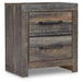 Drystan - Two Drawer Night Stand - Brown / Beige – Accent Nightstands by Signature Design by Ashley® at Furniture Wholesale Plus , Nashville furniture store