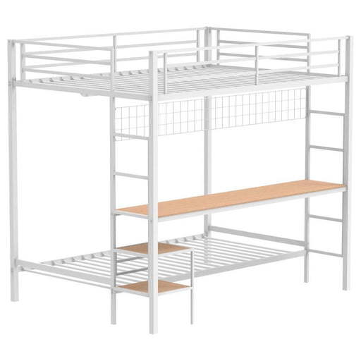 Campus - Metal Workstation Bunk Bed – Bunk Beds by Coaster Fine Furniture at Furniture Wholesale Plus , Nashville furniture store