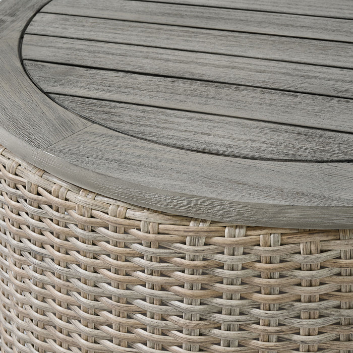 Ollie - Round Coffee Table - Tan – Coffee Tables by Elements International at Furniture Wholesale Plus , Nashville furniture store