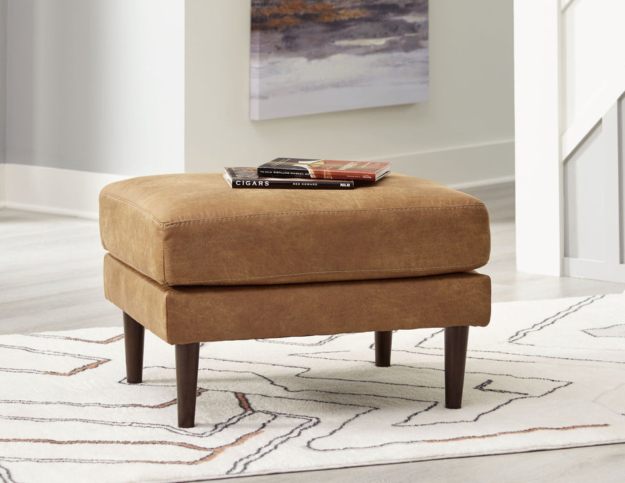 Telora - Ottoman - Caramel – Upholstered Ottomans by Signature Design by Ashley® at Furniture Wholesale Plus , Nashville furniture store