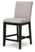 Neymorton - Upholstered Barstool (Set of 2) - Dark Grayish Brown – Stool Sets by Signature Design by Ashley® at Furniture Wholesale Plus , Nashville furniture store