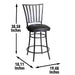Stellan - Swivel Barstool - Premium Bar Height (28"-30") from Steve Silver Furniture - Just $229! Shop now at Furniture Wholesale Plus  We are the best furniture store in Nashville, Hendersonville, Goodlettsville, Madison, Antioch, Mount Juliet, Lebanon, Gallatin, Springfield, Murfreesboro, Franklin, Brentwood
