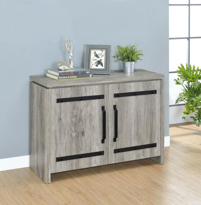 Enoch - 2 Door Engineered Wood Accent Cabinet - Gray Driftwood – Accent Cabinets by CoasterEveryday at Furniture Wholesale Plus , Nashville furniture store