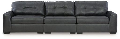 Brindley Pier - 3-Piece Sectional Sofa - Fog – Stationary Sectionals by Signature Design by Ashley® at Furniture Wholesale Plus , Nashville furniture store