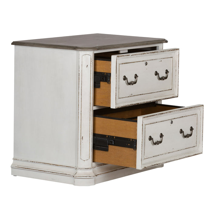 Magnolia Manor - Jr Executive Media Lateral File - Antique White – Filing Cabinets by Liberty Furniture at Furniture Wholesale Plus , Nashville furniture store