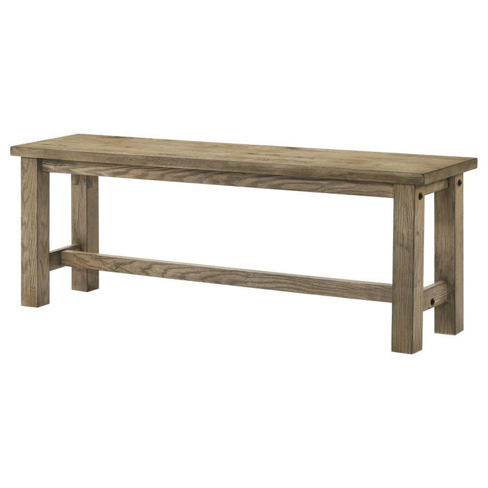 Cardova - 51" Solid Wood Dining Bench - Vineyard Oak – Dining Benches by Coaster Fine Furniture at Furniture Wholesale Plus , Nashville furniture store