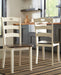 Woodanville - Dining Room Side Chair (Set of 2) - Cream / Brown – Chair Sets by Signature Design by Ashley® at Furniture Wholesale Plus , Nashville furniture store