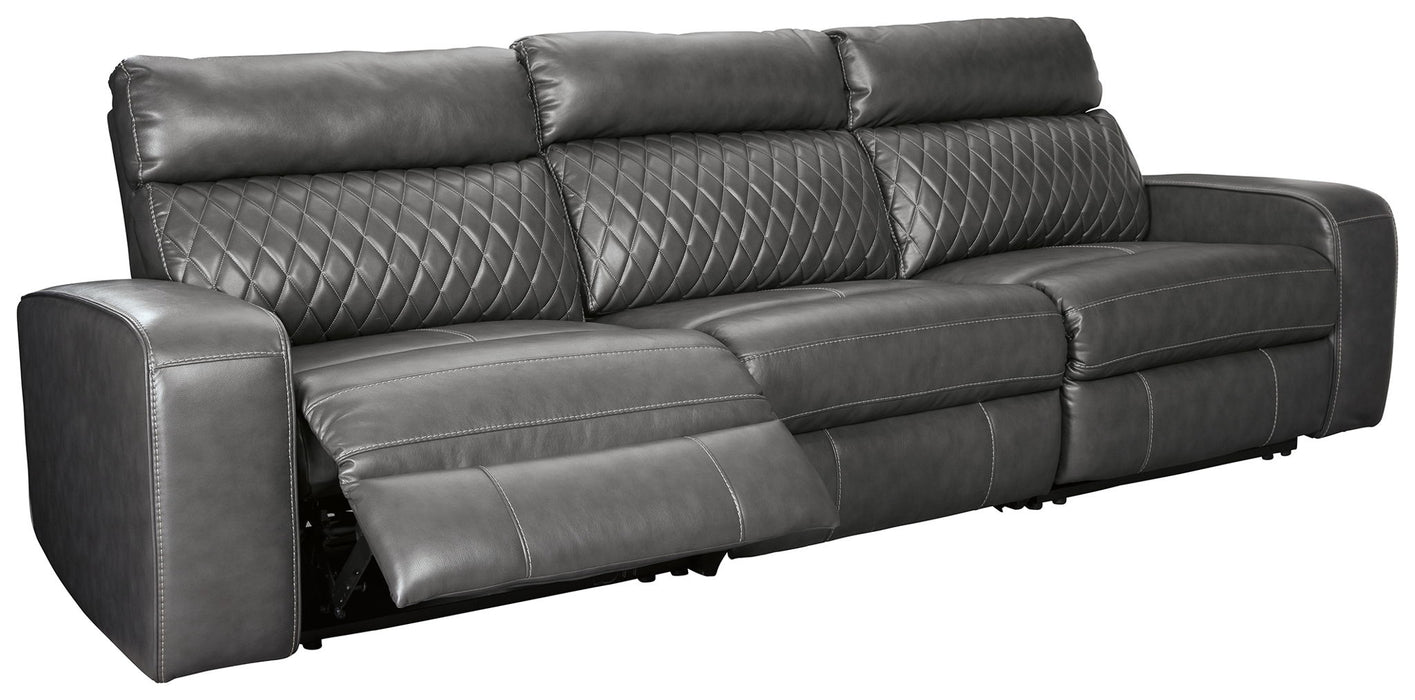 Samperstone - Power Reclining Sectional – Reclining Sectionals by Signature Design by Ashley® at Furniture Wholesale Plus , Nashville furniture store