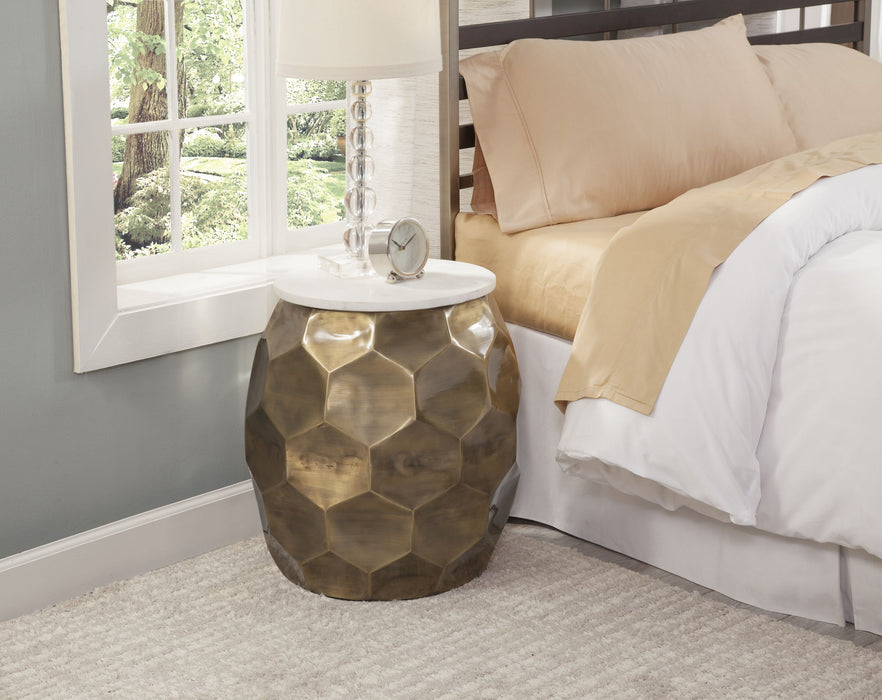 Stomp - Round End Table – End Tables by Steve Silver Furniture at Furniture Wholesale Plus , Nashville furniture store