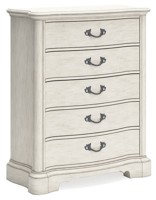Arlendyne - Antique White - Five Drawer Chest - Premium Accent Chests from Signature Design by Ashley® - Just $1218! Shop now at Furniture Wholesale Plus  We are the best furniture store in Nashville, Hendersonville, Goodlettsville, Madison, Antioch, Mount Juliet, Lebanon, Gallatin, Springfield, Murfreesboro, Franklin, Brentwood